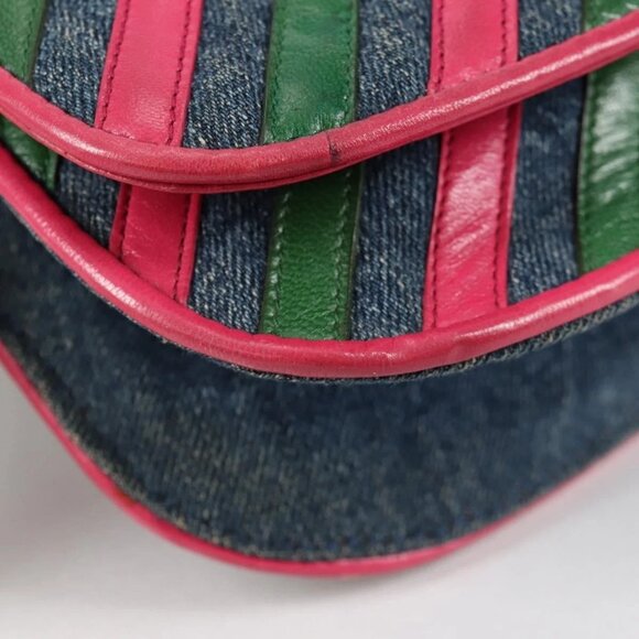 PRADA Shoulder Bag Denim Blue Auth 140894V - Picture 3 of 16